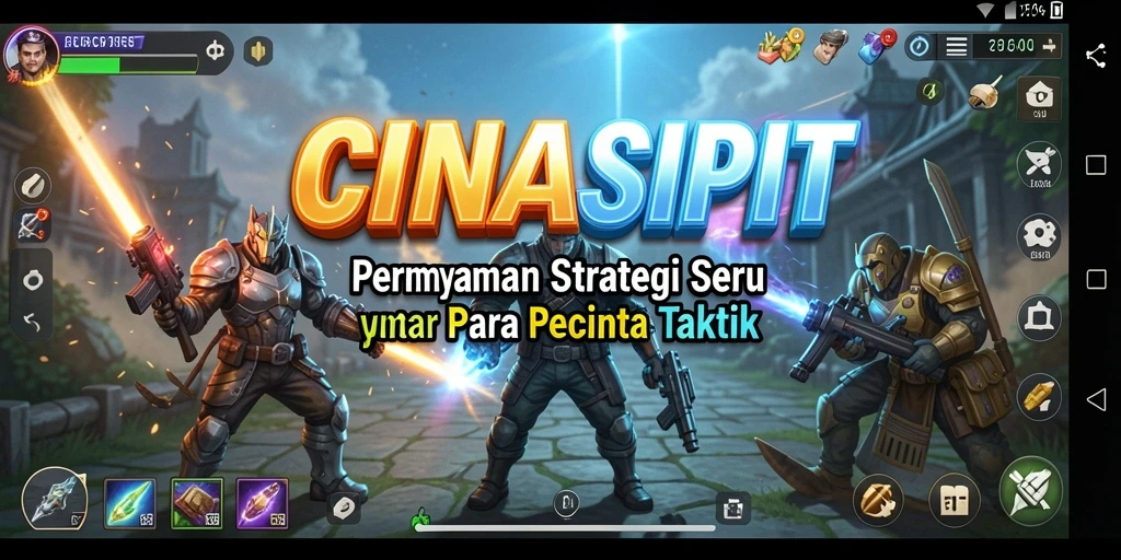 Tampilan gameplay CINASIPIT yang mendebarkan dan penuh strategi.