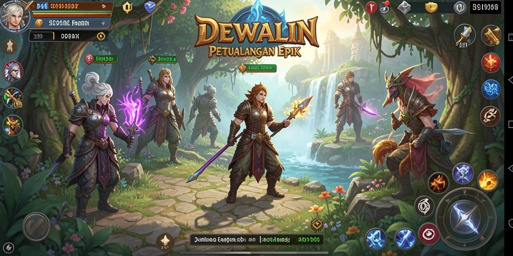 Tampilan gameplay DEWALIN yang menegangkan dan penuh aksi.