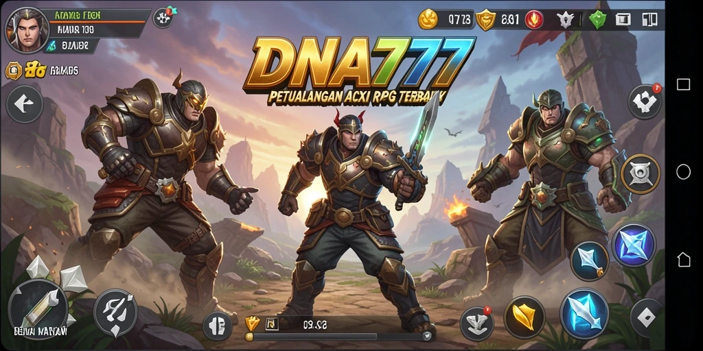 Gameplay seru dari DNA777 yang penuh aksi dan petualangan.