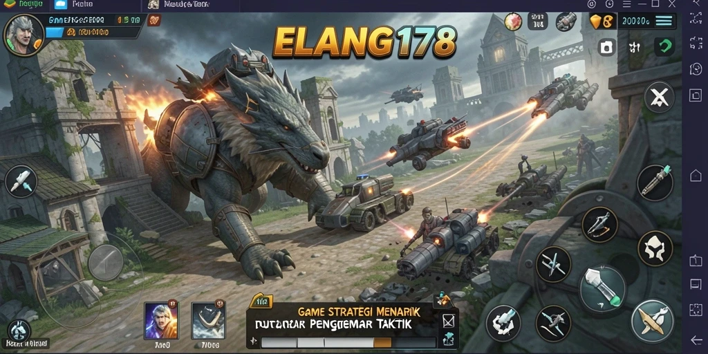 Tampilan gameplay menegangkan dan strategis dari ELANG178.