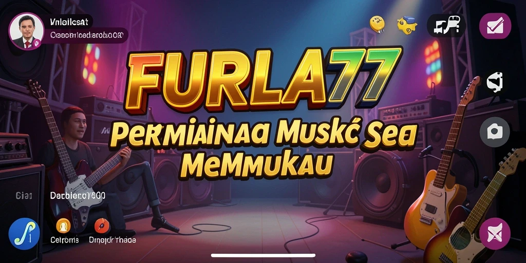 Tampilan gameplay menarik dari FURLA77 dengan efek visual musik.
