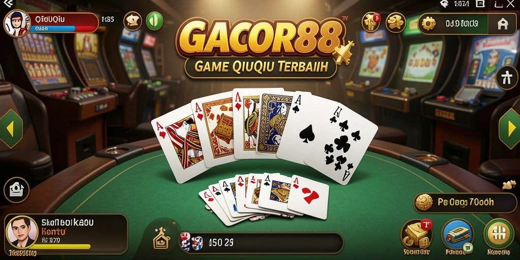 Tampilan gameplay seru QiuQiu dengan fitur turnamen.