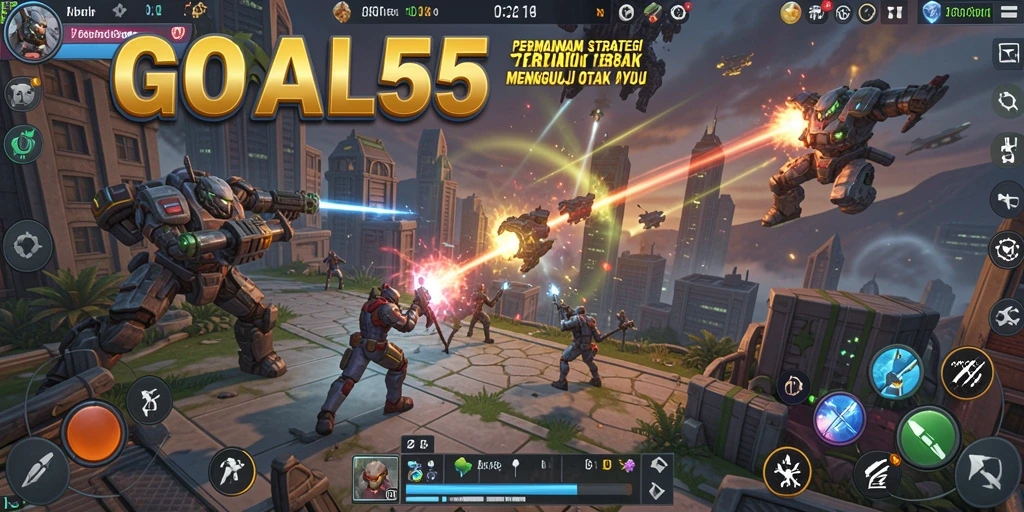 Tampilan gameplay strategi mendalam dari GOAL55