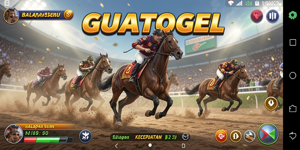 Tampilan aksi balapan mendebarkan di GUATOGEL.