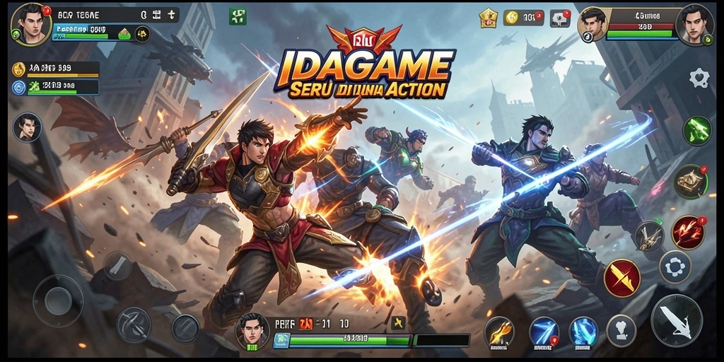 Tampilan gameplay seru di IDAGAME dengan aksi mendebarkan.