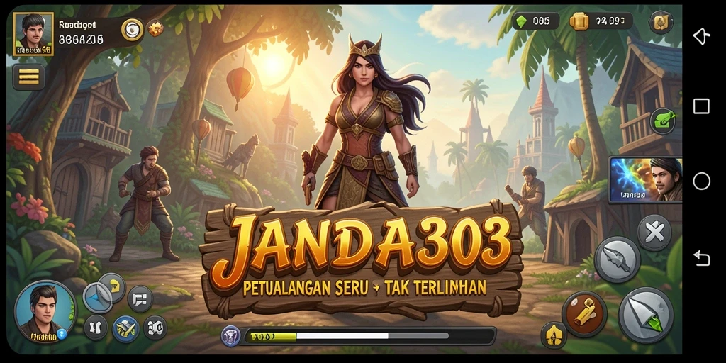 Gambaran gameplay seru dalam game petualangan JANDA303.