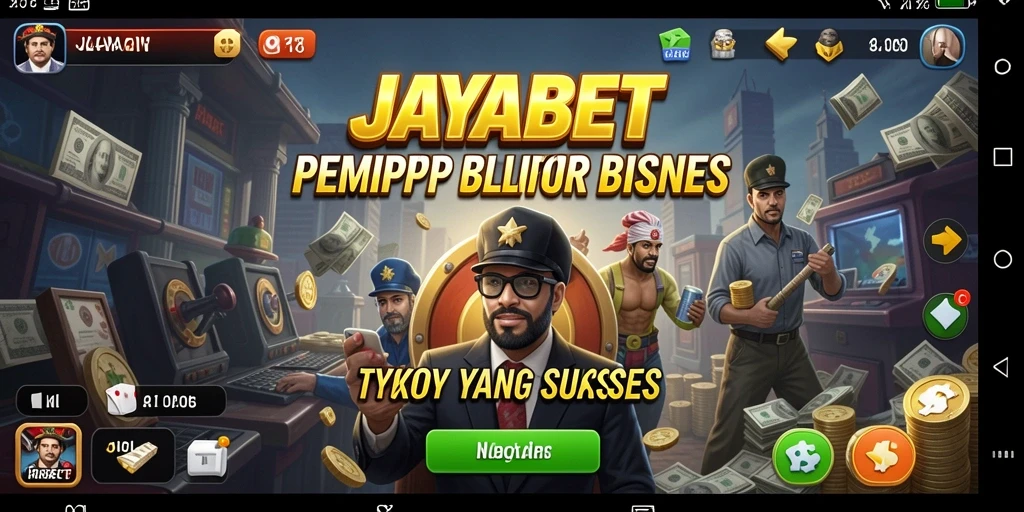 Screenshot gameplay Tycoon dengan aktivitas bisnis menarik.