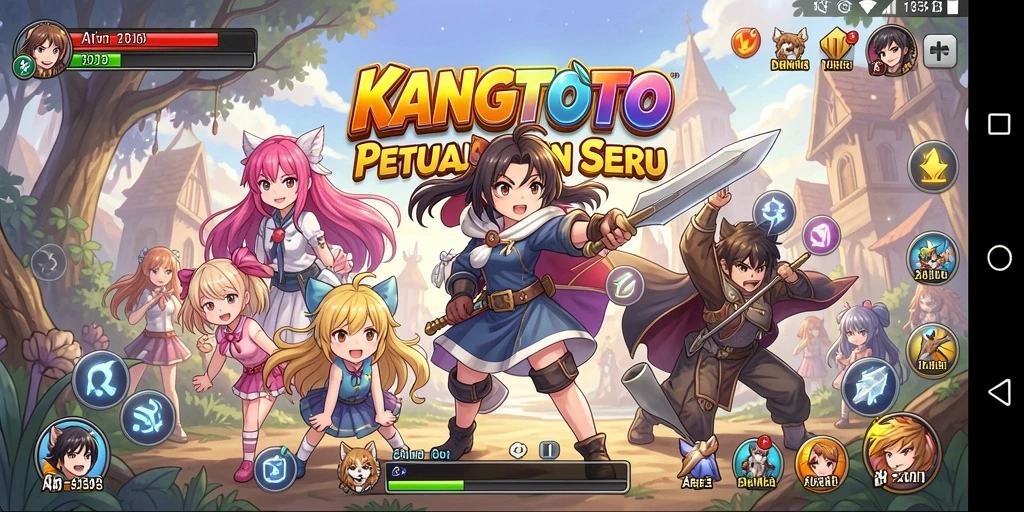 Gameplay seru di KANGTOTO dengan karakter anime favorit.