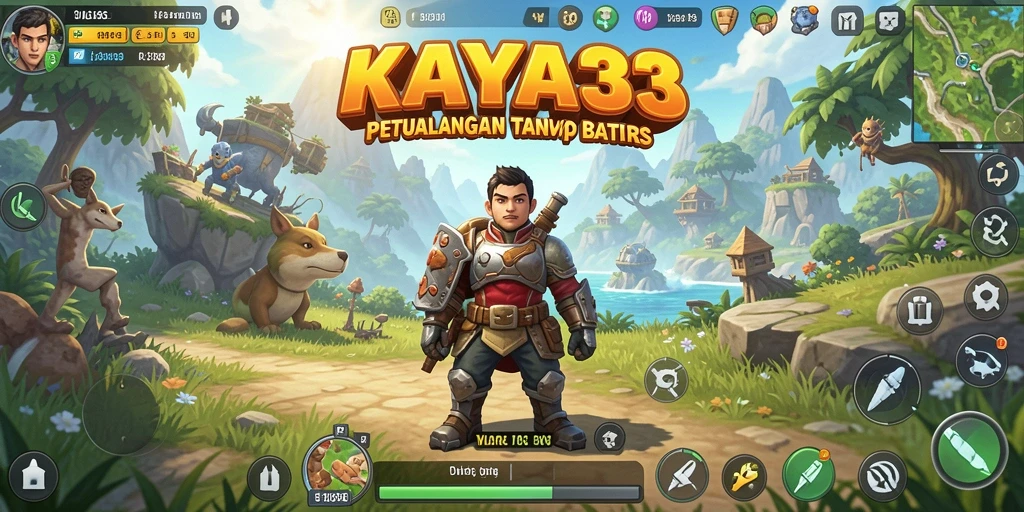 Tangkapan layar KAYA33 menampilkan pemandangan luas dalam gameplay Open World.