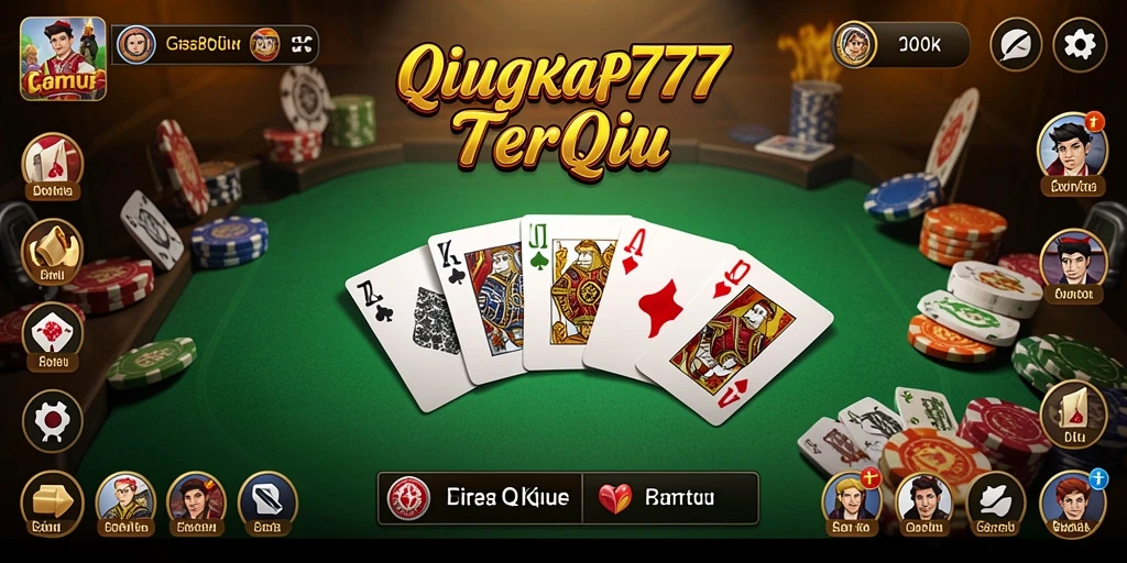 Gameplay seru dari LENGKAP777 yang memperlihatkan para pemain berkompetisi di QiuQiu.