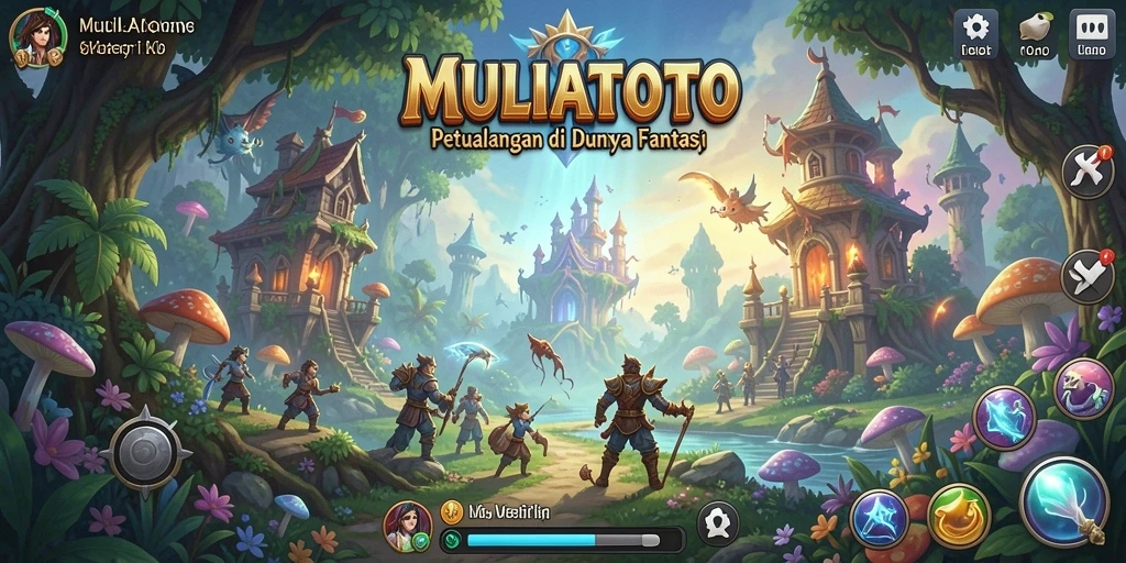 Screenshot menunjukkan aksi seru dalam petualangan di MULIATOTO.