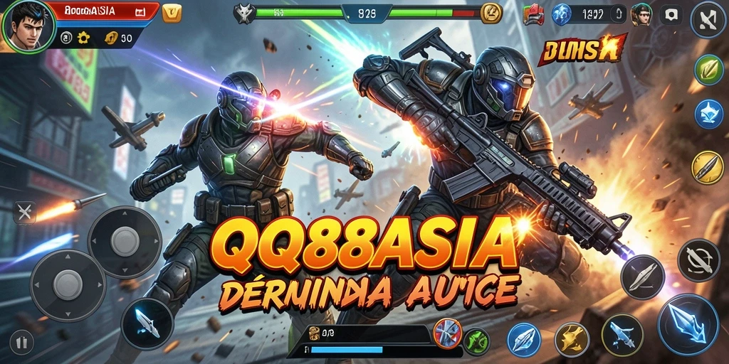 Gameplay seru dengan karakter aksi yang dinamis dalam QQ88ASIA.