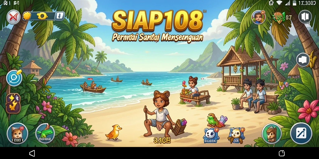 Tangkapan layar SIAP108 menampilkan gameplay yang seru dan penuh warna.