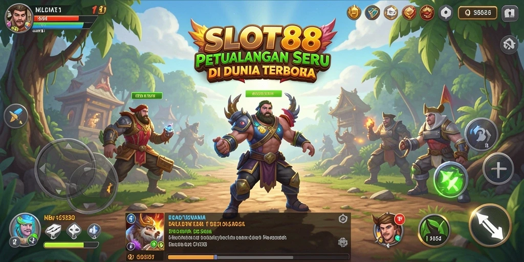 Screenshot menampilkan aksi seru dalam dunia terbuka SLOT88.