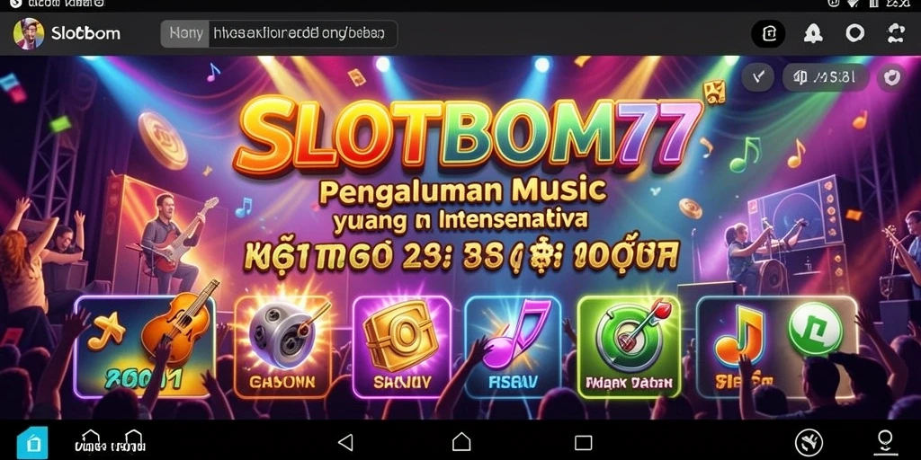Tampilan menarik dari gameplay SLOTBOM77 yang interaktif.
