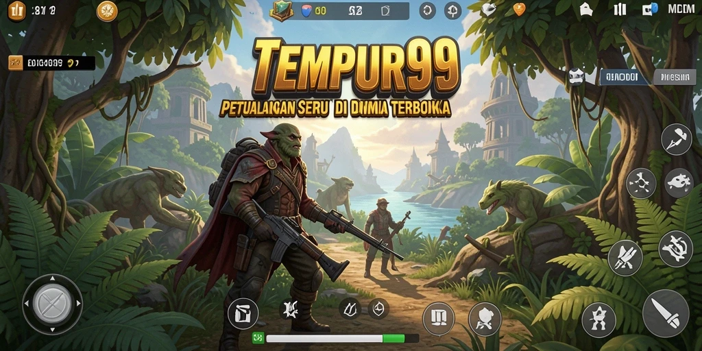 Tampilan gameplay seru yang menampilkan eksplorasi dunia terbuka.